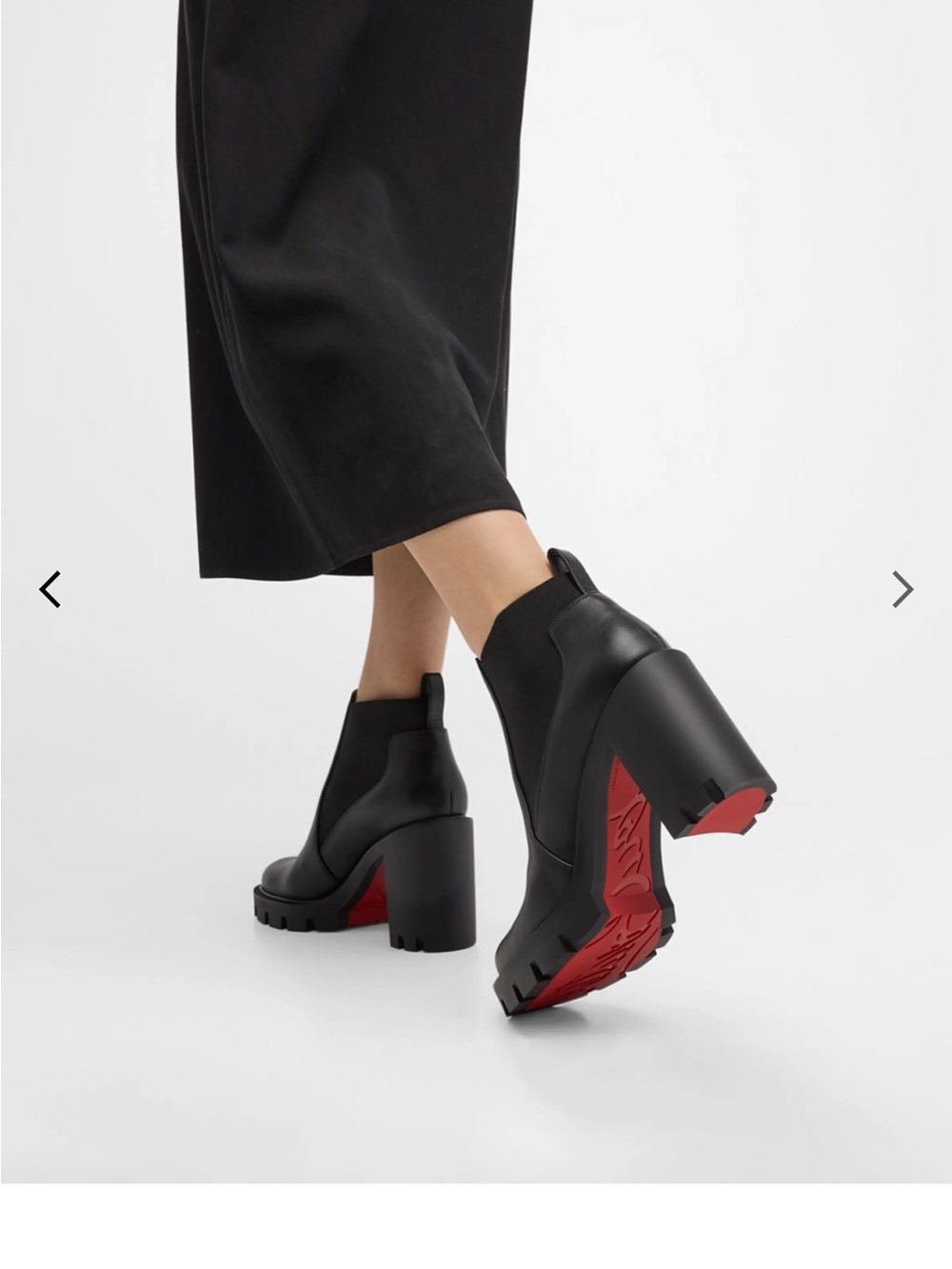 Christian Louboutin Platform Chelsea Boots-red bottom